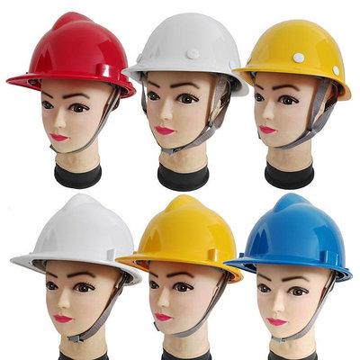 批發 批發 現貨安全帽 工地玻璃鋼進口ABS塑料V型PE礦用建筑工程頭盔礦帽防護帽