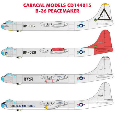 極致優品 【新品上市】Caracal Models 1144 144015 B-36 水貼 MX2868