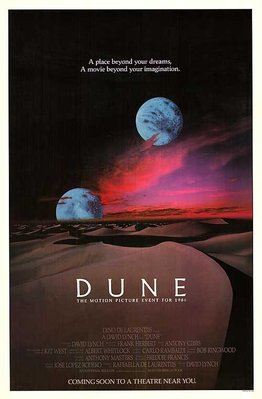 沙丘魔堡 (Dune) - 大衛林區 David Lynch - 美國原版電影海報 (1983年預告版)