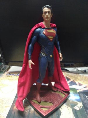 DC Collectibles 鋼鐵英雄 超人 正義聯盟13吋 雕像 正義聯盟 亨利 卡維爾 查克 史奈德