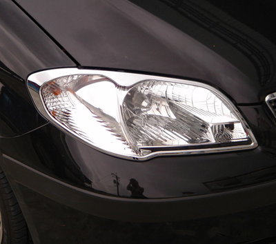 圓夢工廠 Toyota Vios 2005~2008 改裝 鍍鉻銀 車燈框飾貼 前燈框 頭燈框 大燈框