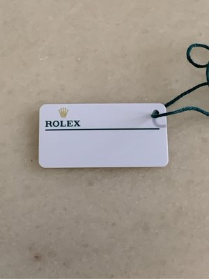 勞力士 Rolex 白色吊牌 價格標 價格牌 最新款 後方都有印條碼型號及流水號 可接受再下標