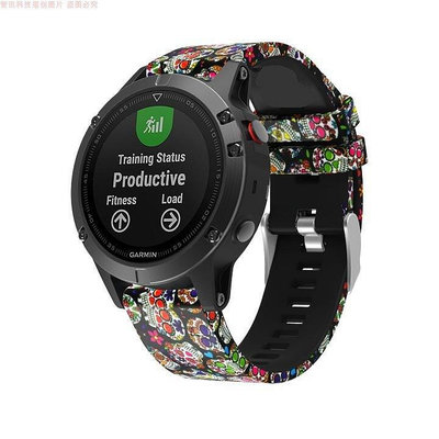 A適用ticwatch 百年老店pro3 4G 2020手錶帶硅膠運動防水印花潮流透氣22mm