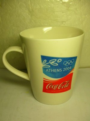aaL皮.全新2004年雅典奧運會可口可樂(Coca Cola)-棒球造型馬克杯!--限量發行值得擁有!