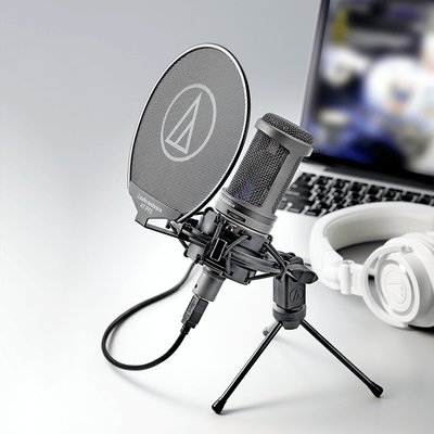 ㊣台中錄人甲㊣ audio-technica / AT2020USB+組合包【USB電容麥克風+防震架+防噴罩】