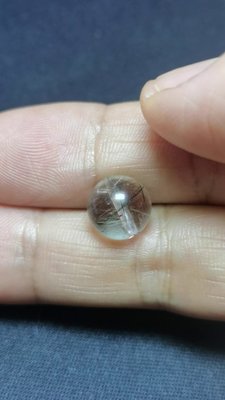 綠髮晶散珠10毫米11.5毫米老礦天然水晶珠單珠子DIY飾品材料配件