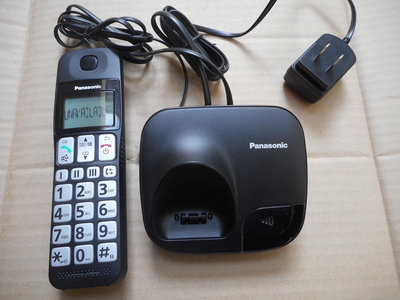 2手~國際牌Panasonic 大按鍵大螢幕無線電話KX-TGE110