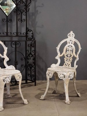 英國 古董 維多利亞 雕花 鐵椅 庭院椅 鑄鐵椅 花園椅 戶外 休閒椅 ch0520 【卡卡頌  歐洲古董】✬