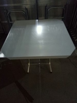 高雄【小周的店】白鐵桌3尺*3尺
