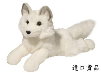 現貨柔軟 北極狐貍 白狐貍  動物抱枕 絨毛絨娃娃玩偶擺件裝飾品送禮品禮物可開發票