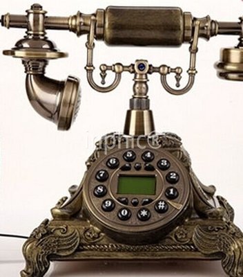 INPHIC-歐式復古電話機復古電話家用座機電話固定電話旋轉盤美式
