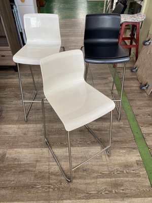 吉田二手傢俱❤ IKEA吧檯椅 方椅 高腳椅 餐椅 鐵椅 中島椅 椅凳 黑色 白色