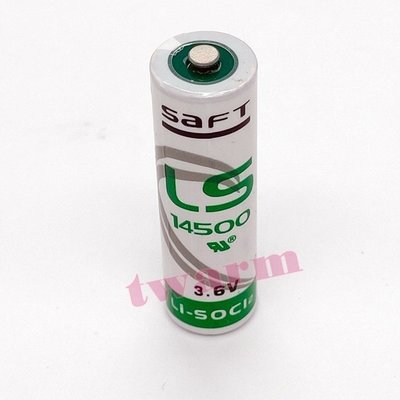 德源 型號：LS14500 (裸) / SAFT AA 3.6V 鋰亞電池 (NO.20) LS-14500