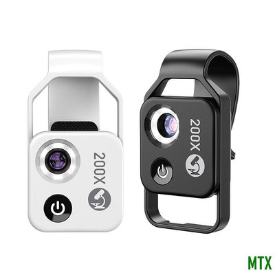 MTX旗艦店SAMSUNG 手機數字 200X 顯微鏡鏡頭 CPL 帶 LED 導向燈燈微型袖珍超微距鏡頭適用於 iPhone