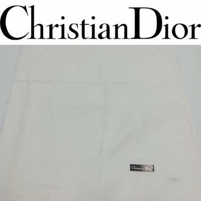 【皮老闆二店】新古真品 Christian Dior  迪奧 手帕 精品手帕 高雅手帕 未使用  100%綿  藍170