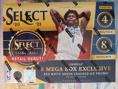 2020-21 Panini Select Mega Box NBA 籃球盒卡 Edwards 橫掃太陽 !!!!!!