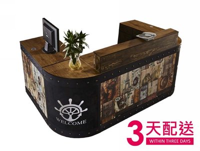【設計私生活】魯夫7尺ㄇ型組合多功能桌、收銀櫃台(部份地區免運費)106A