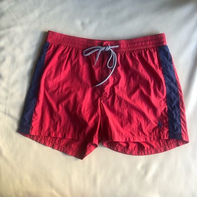 [品味人生2]保證正品 Polo Ralph Lauren 紅色 休閒短褲 海灘褲 短褲 SIZE S