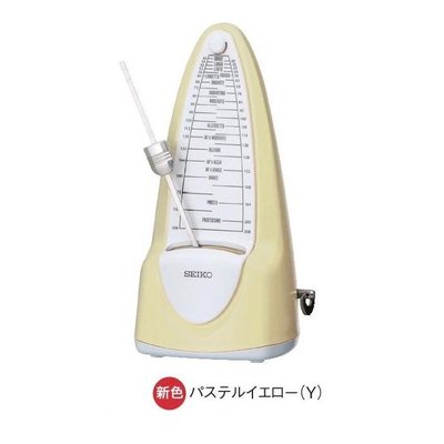 【河堤樂器】全新 SEIKO 機械式節拍器 黃色 SPM-320 ／SPM320 (鐘擺式 節拍器)