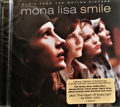 Mona Lisa Smile ( 蒙娜麗莎的微笑電影原聲帶 ) ~ 日本原裝進口, 已絕版, 全新未拆, 真的很好聽