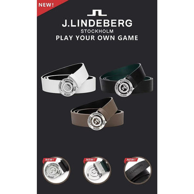 J.LINDEBERG 高爾夫腰帶男士運動高爾夫皮帶簡約耐用#220B04