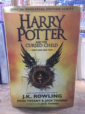店T《好書321》英文原文小說Harry Potter and The Cursed Child被詛咒的孩子硬頁精裝版