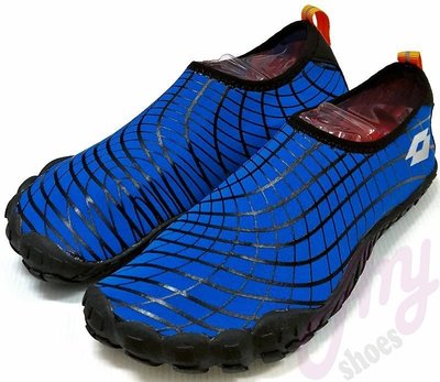 LOTTO AQUwear 多用途機能護趾水鞋 浮潛 騎車 健身 三棲運動 藍LT9AMS0906