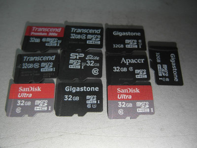 [快樂99]-10個 (32GB)  micro SD 記憶卡 [非新品.請自行檢測好壞]-99元起標(7)