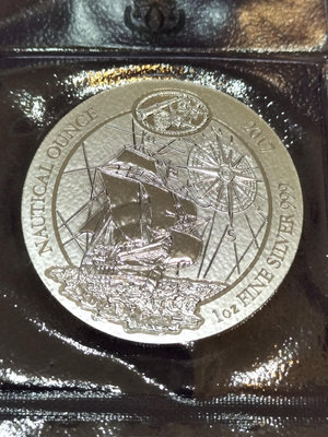 2017 盧安達大航海系列: Santa Maria 1英兩普鑄銀幣1枚 (現貨, 最後一枚)