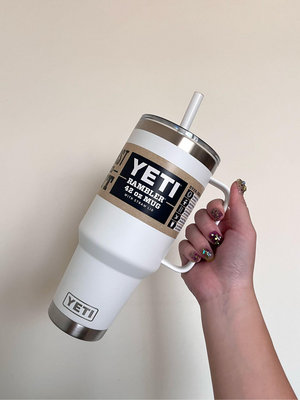【美國代購】YETI 冰壩杯官網正貨 42盎司 吸管杯蓋握把型保溫保冰杯馬克杯 42oz MUG
