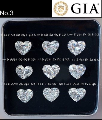 【台北周先生】GIA鑽石 結婚鑽戒最低價 天然白色真鑽 D-color VVS2 1克拉 愛心切割 可金工18K PT