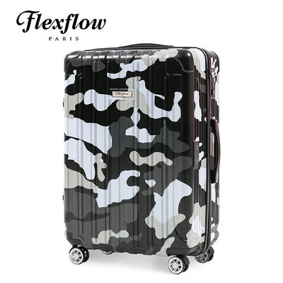 Flexflow 費式芙麗 黑迷彩 里昂系列29吋 智能測重防爆拉鍊旅行箱 現貨兩個