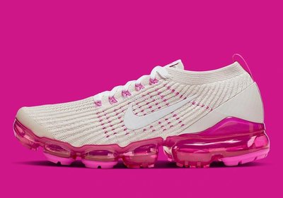 【代購】Nike Air VaporMax 2019 白 桃紅 編織 氣墊 時尚百搭慢跑鞋 AJ6910-005 女鞋