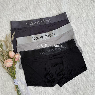 🔥Anna美國代購🇺🇸 Calvin Klein 冰絲內褲 CK 內褲 男士 三條盒裝 四角內褲 平角-潮流空間