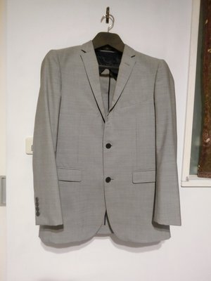 黑標 BURBERRY灰 色西裝外套  #40R   日本製