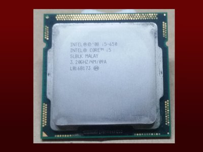 瘋 ~ 二手 ASUS 主機拆下 Intel i5-650 3.2GHz 4M 不含風扇 CPU i5-650/4M/