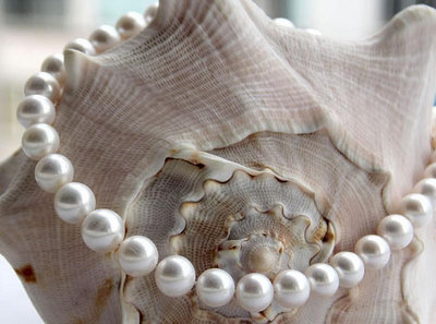 精品正品假一賠十AAAA天然淡水珍珠項鏈 正圓強光白色 送媽媽