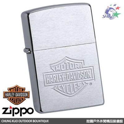 馬克斯 ZP118 Zippo 美系 Harley Davidson 哈雷 髮絲紋LOGO刻印 / 200HD.H199