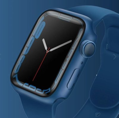 特價【UNIQ】 Legion Apple Watch 7 曲面鋼化玻璃錶殼41mm 45mm S7保護殼 玻璃貼