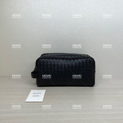 30年老店 現貨 Bottega Veneta BV 黑色 編織 牛皮 手拿包 244706