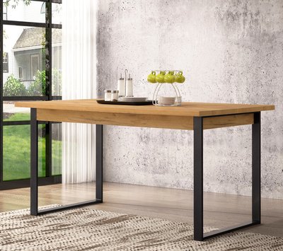 【藝坊現代傢俱】23QJ 910 工業風簡約木面鐵腳5尺餐桌 (2色) 客廳桌 餐廳 咖啡廳 復古質感