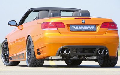 【樂駒】RIEGER BMW E92 E93 335i rear skirt extension 後下巴 Carbon