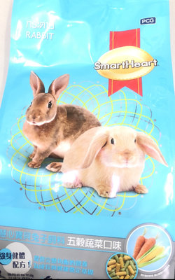 香蕉寵物小舖- SmartHeart 慧心寶貝兔子飼料 - 五穀蔬菜/覆盆子 3kg