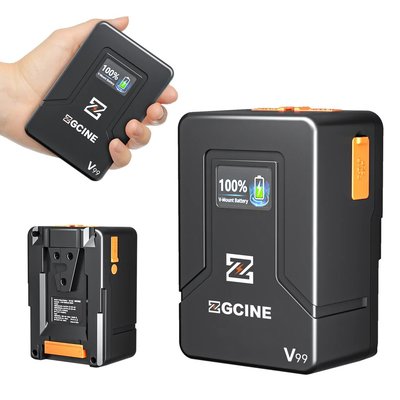 ZGCine ZG-V99 口袋多功能V掛電池|V-Lock鋰電池6800mah 14.8V 99Wh 液晶顯示PD快充