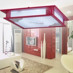 INPHIC-壓克力紅色鋁材吸頂燈中式燈具客廳燈飾
