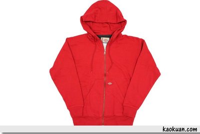 【高冠國際】Dickies TW6303 Thermal Lined Hooded Fleece 連帽外套 紅色