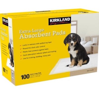 Kirkland Signature 科克蘭 多用途高吸收力吸水墊 100張 尿布 寵物 狗 尿墊