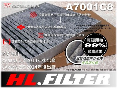 【HL】起亞 KIA CARENS 2014年後  原廠 正廠 型 複合式 活性碳 冷氣濾網 空調濾網 粉塵 空氣 濾網