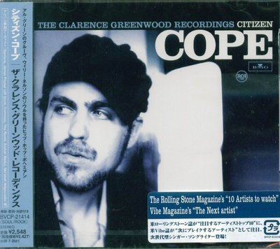 K - CITIZEN COPE - The Clarence Greenwood 日版 - NEW