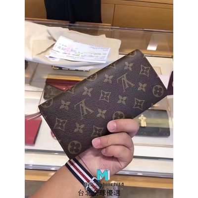 【二手】Louis Vuitton M61289 EMILIE粉色發財包長夾 現貨